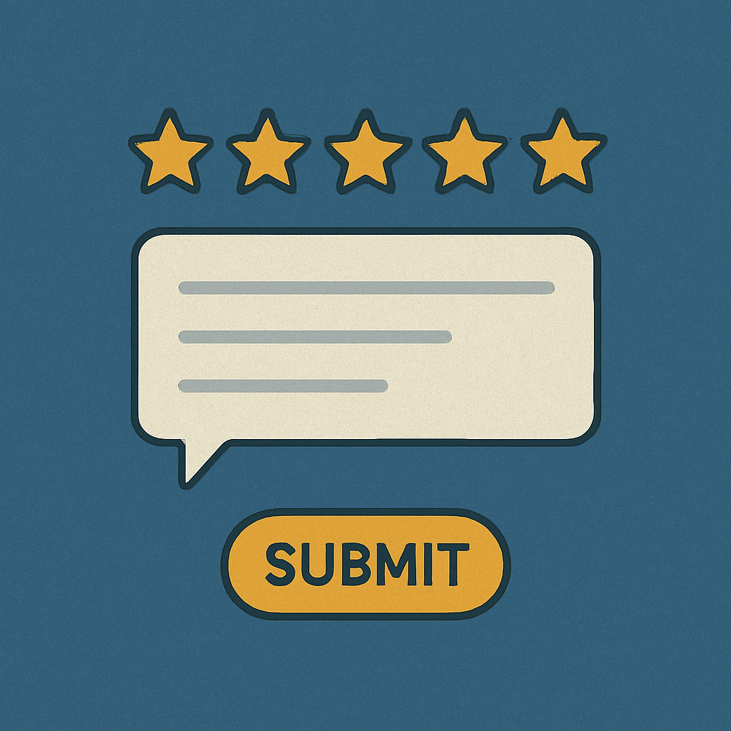 Settings for ratings and optional messages.